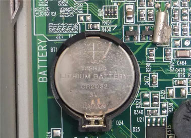 Batterie CMOS BIOS CR2032 INDUCELL